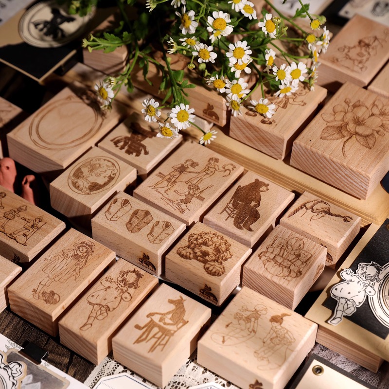 Vintage Collectible Stamps - Винтажный милый цветок для девочек и