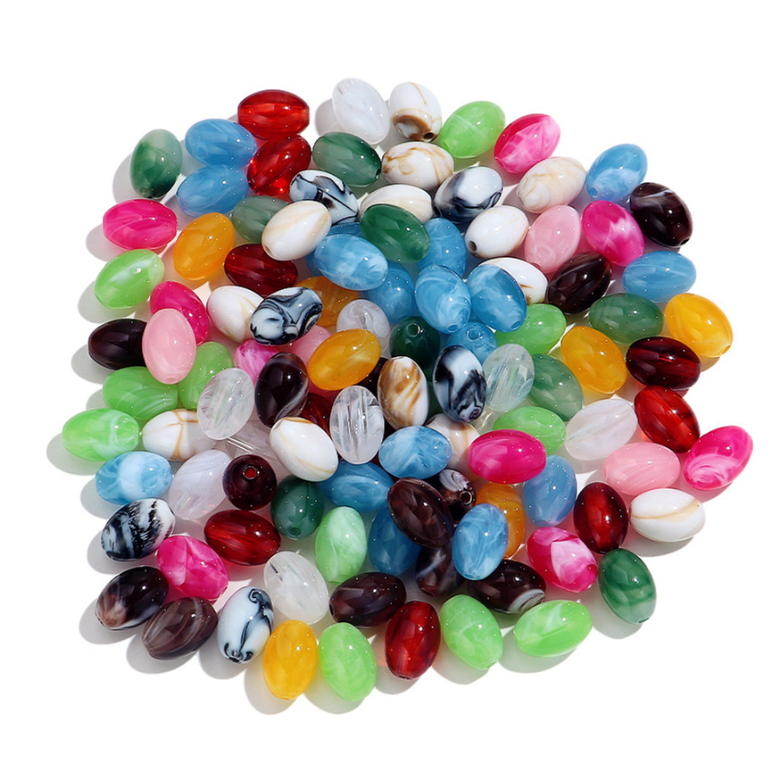 Vintage Collectible Marbles - 60 шт. 11x16 мм разноцветные акриловые