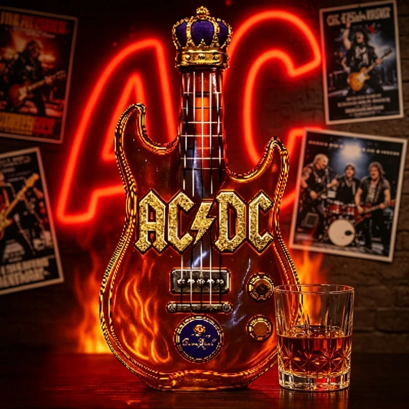 Vintage Collectible Liquor Bottles - Ретро-декантер для виски в форме электрогитары,
