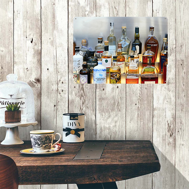 Плакат с коллекцией бутылок ал – обзор и цена Vintage Collectible Liquor Bottles